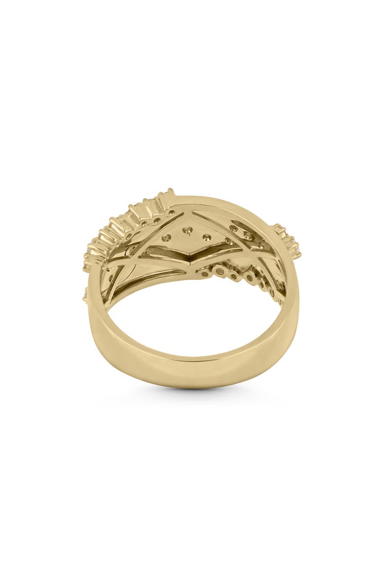 Mika 18k Gold Diamond Wide Ring, Alternate, color, 18KY