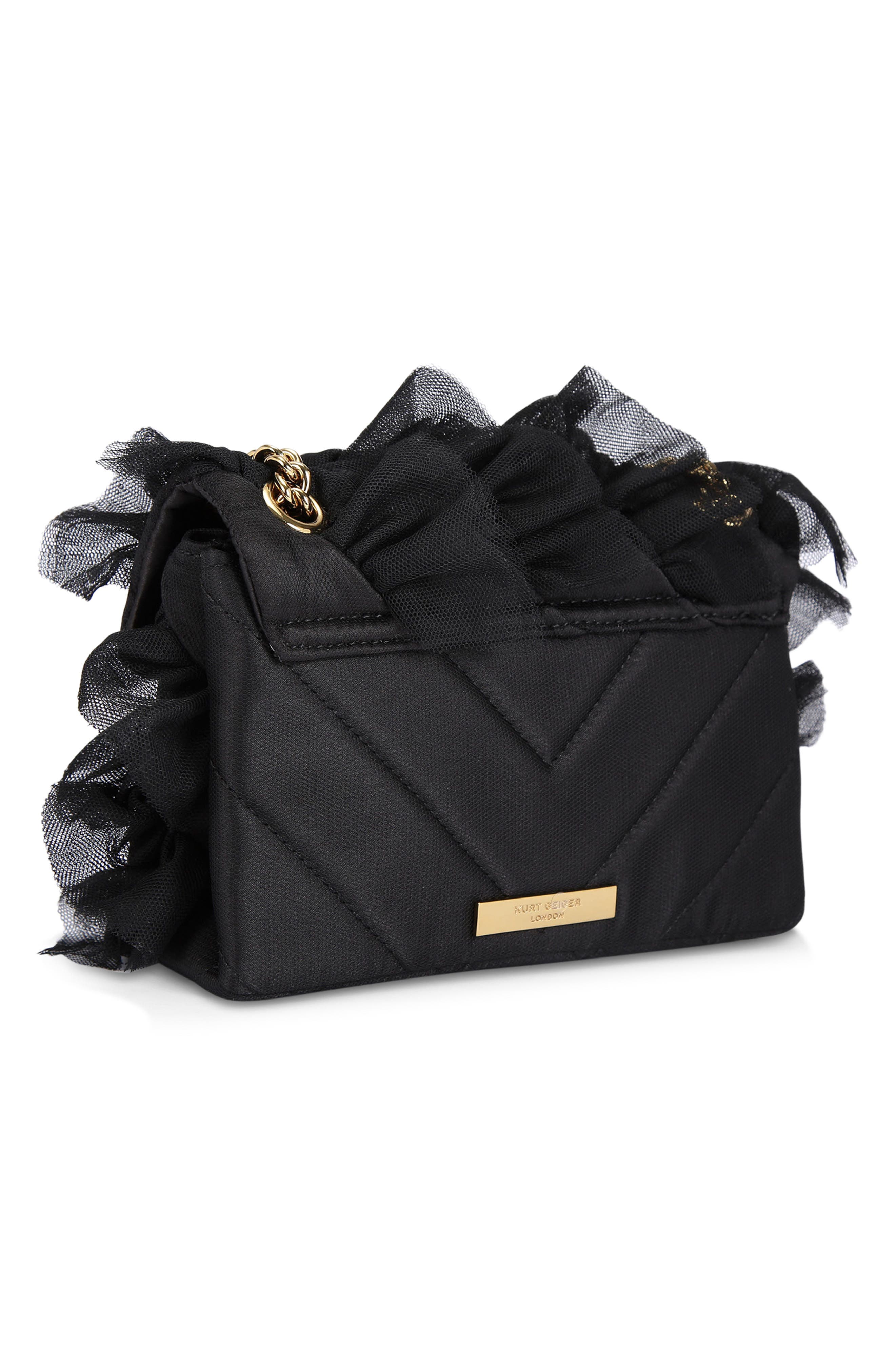 Kurt Geiger London Mini Kensington Ruffle Shoulder Bag, Alternate, color, 