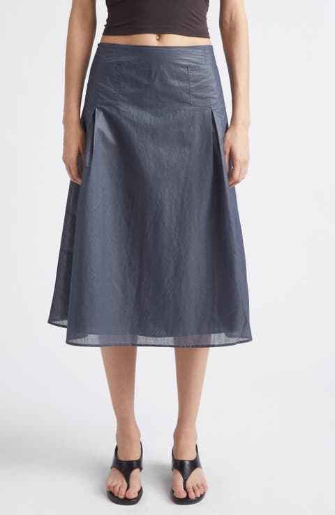 Dimi Organic Cotton Blend A-Line Skirt