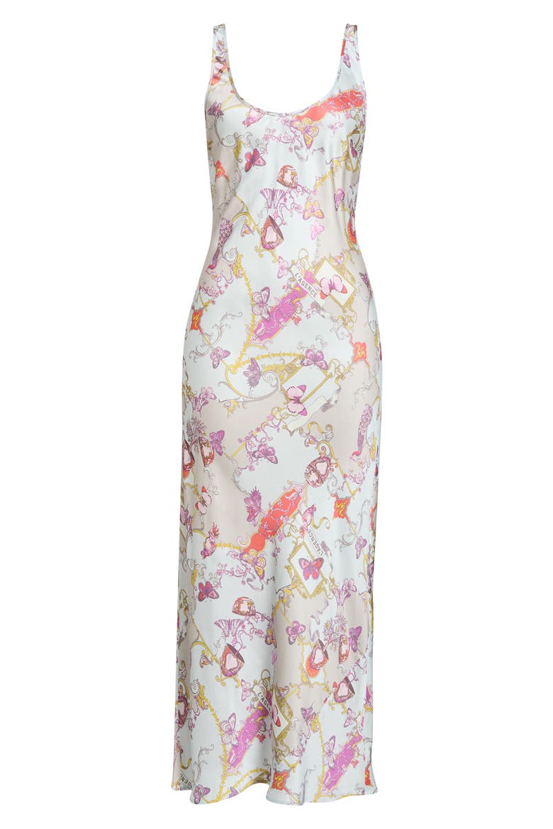 Akiya Mixed Print Satin Slipdress, Alternate, color, MULTI BAROQUE TOILE