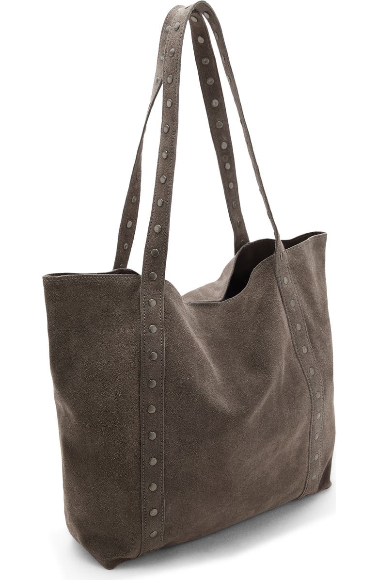 MANGO TEEN Suede Tote, Alternate, color, Grey