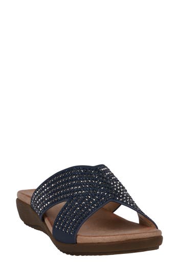 Gc Shoes Sharlene Comfort Slide Sandal In Navy