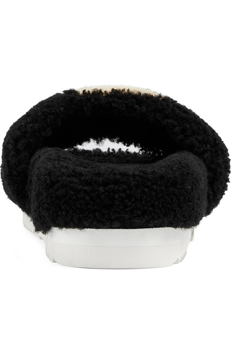 Gucci Eileen Logo Genuine Shearling Slide Sandal, Alternate, color,