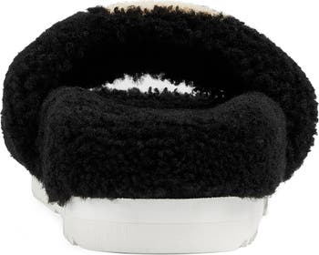 Eileen Logo Genuine Shearling Slide Sandal