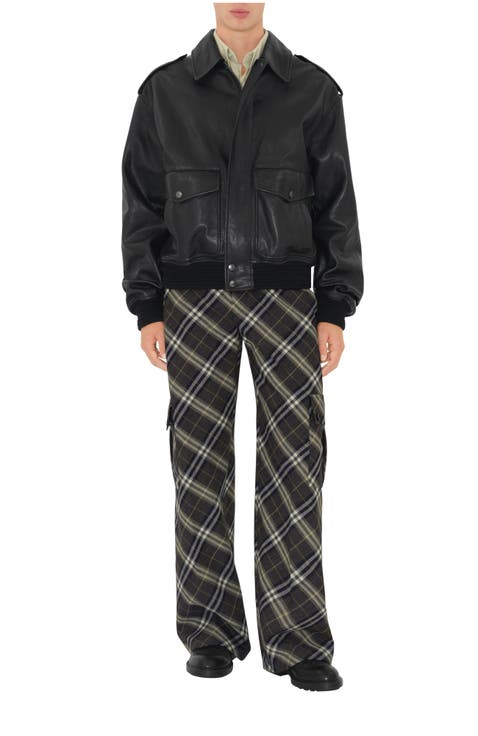 Leather Bomber Jacket