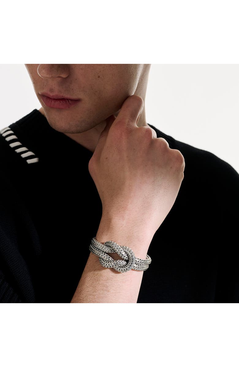 John Hardy Love Knot Bracelet, 13mm, Alternate, color, Silver