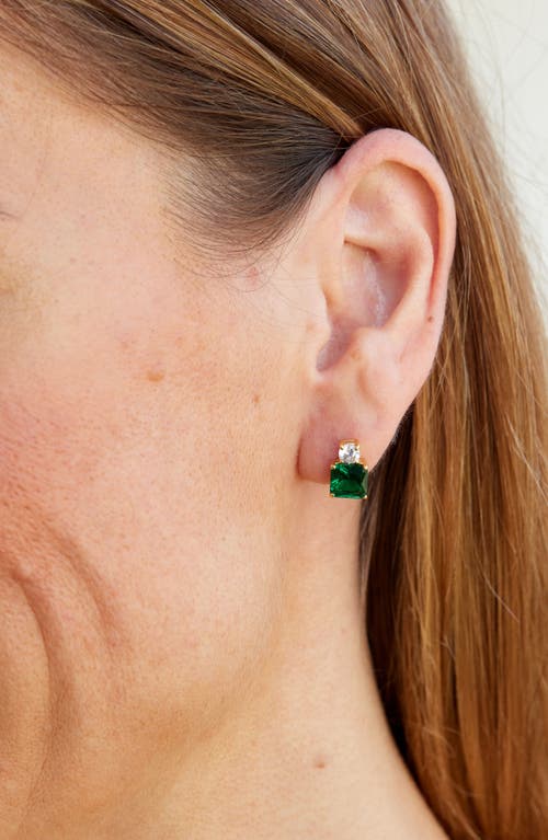 Savvy Cie Jewels Cubic Zirconia Birthstone Stud Earrings In May