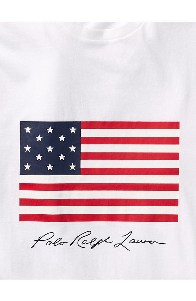 Polo Ralph Lauren Big & Tall American Flag Graphic Tee, Alternate, color, White