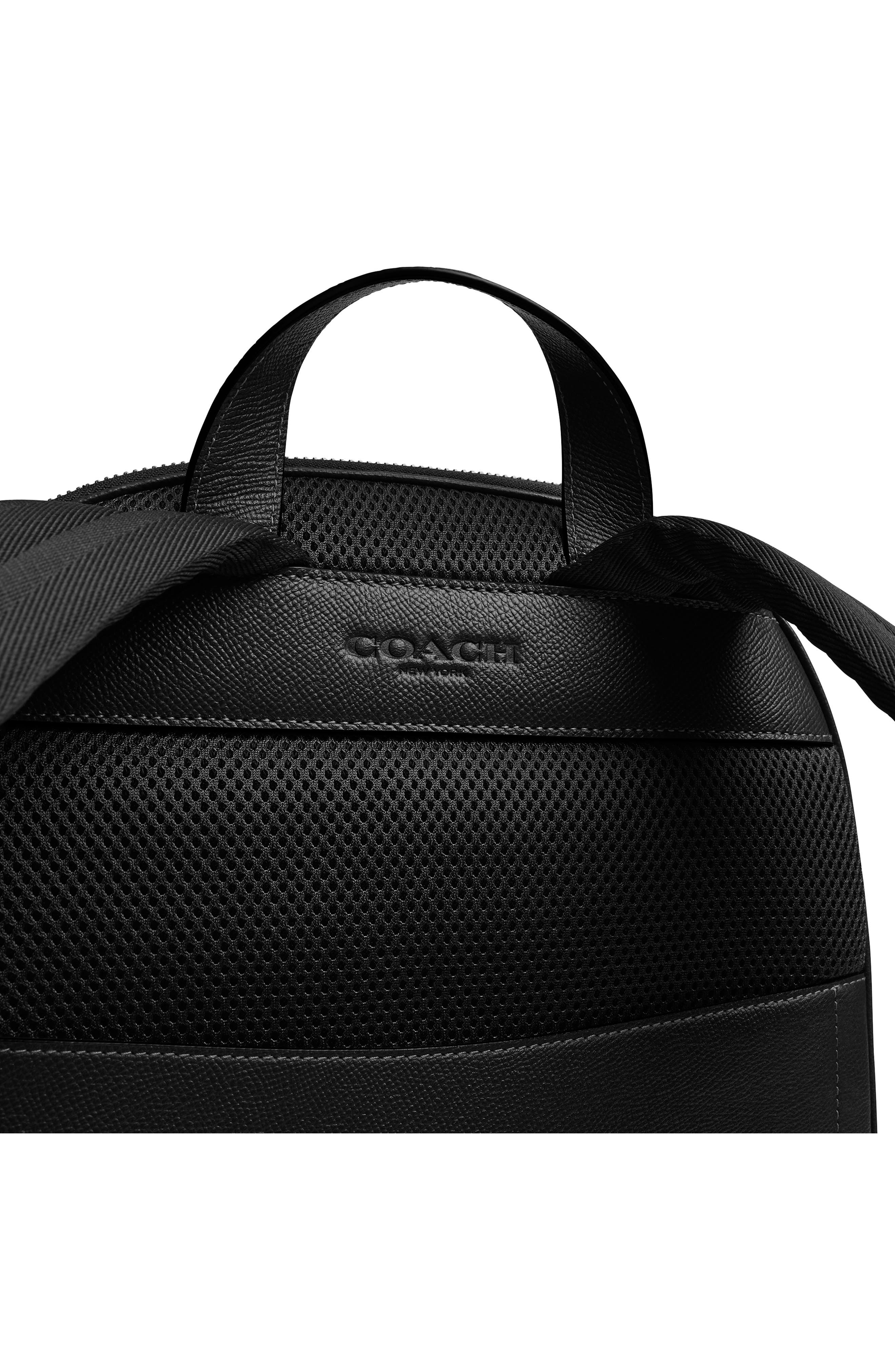 COACH Wade Leather Backpack, Alternate, color, 