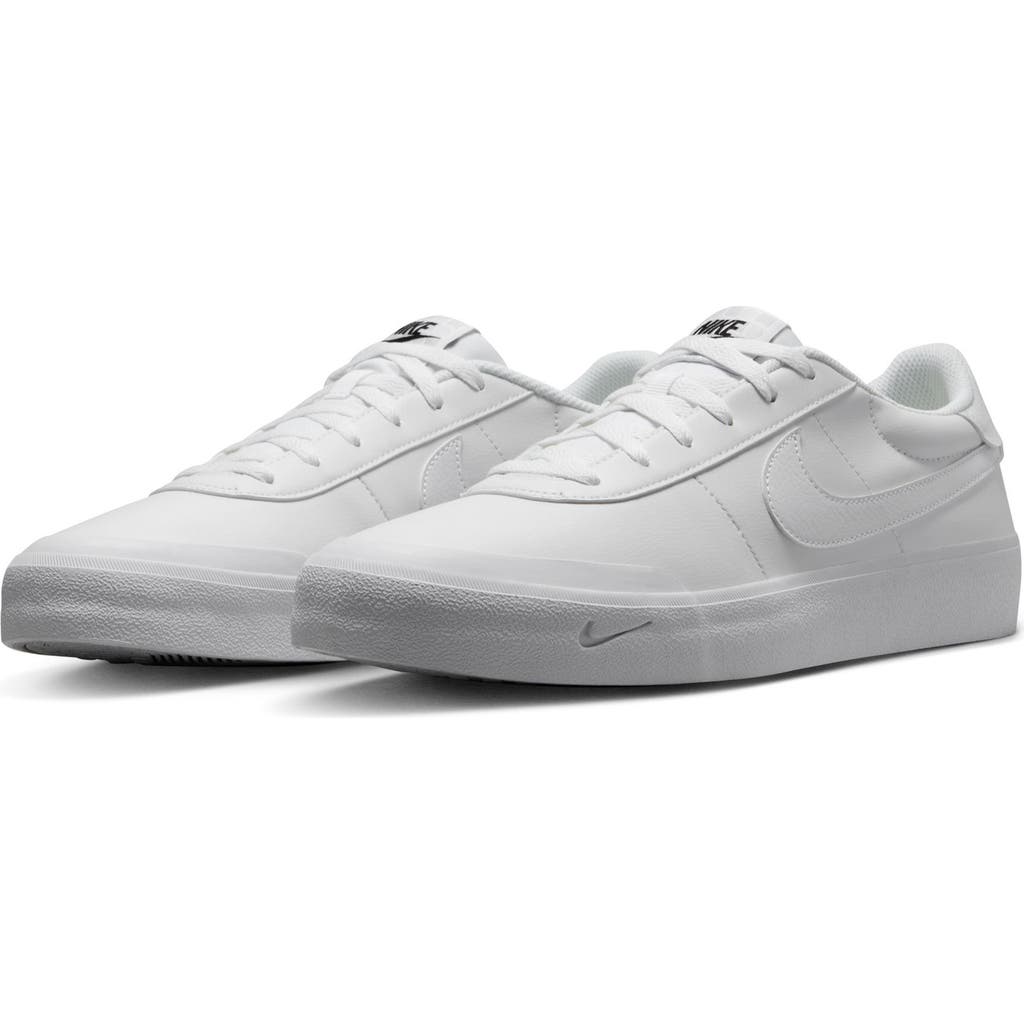 Nike Court Shot Low Top Sneaker In 111 White/white-black