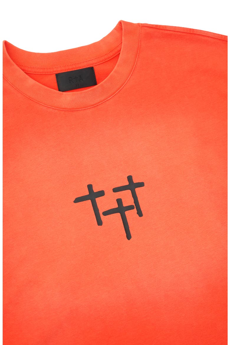 Loris Double Layer Logo Graphic T-Shirt, Alternate, color, ORANGE PLANETARY