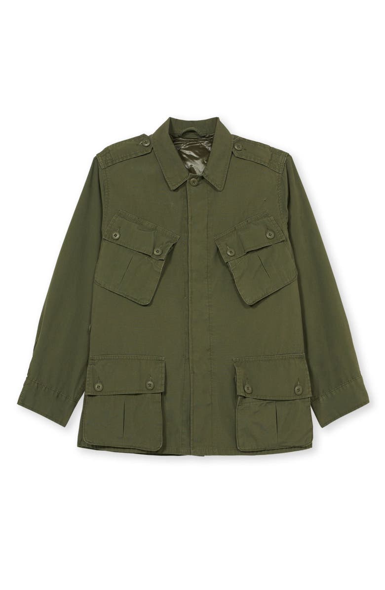 Fortela Jungle Cotton Jacket, Main, color, Green