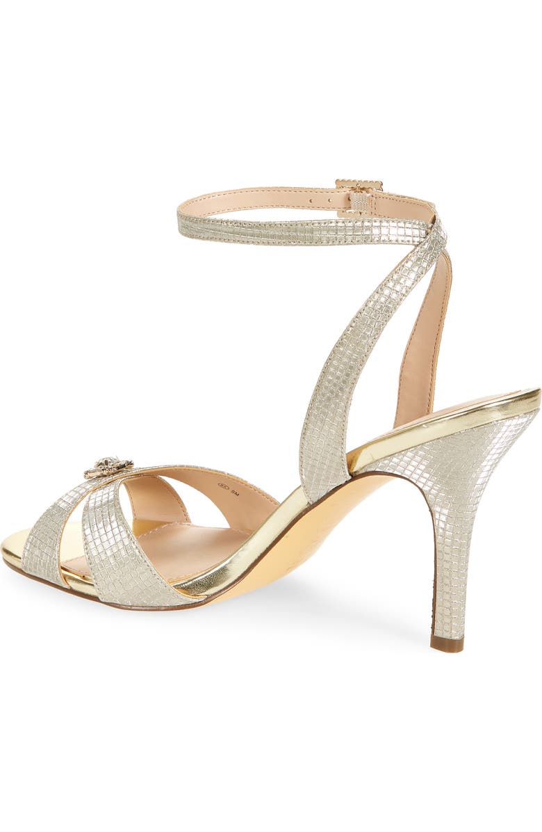 Nina Vinka Crystal Embellished Sandal, Alternate, color, Platino