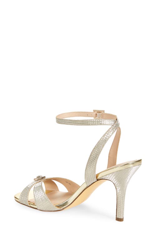 Nina Vinka Crystal Embellished Sandal In Platino
