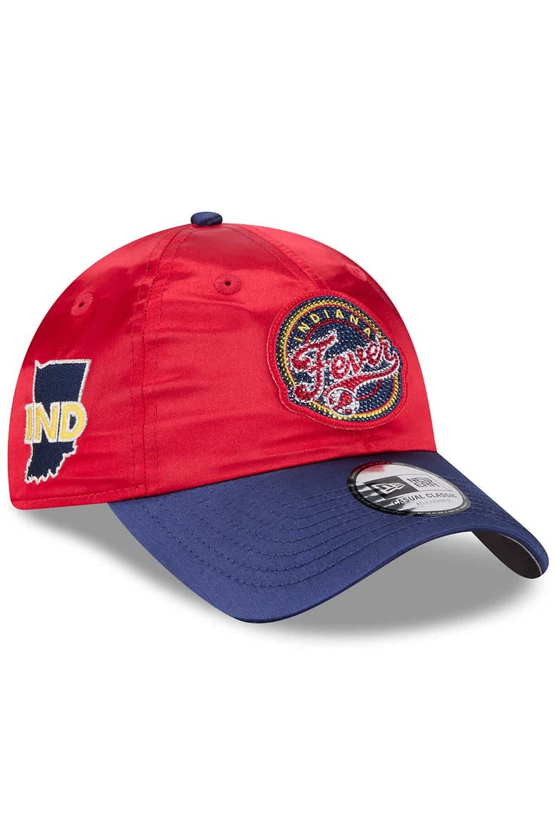 Unisex New Era Red/Navy Indiana Fever 2026 WNBA Draft Casual Classic Adjustable Hat, Main, color, Red