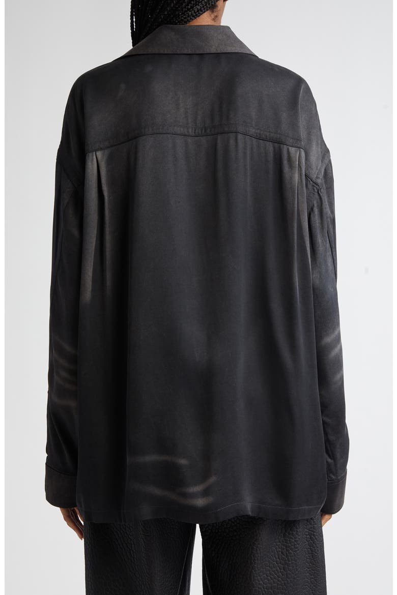 Oversize Button-Up Shirt, Alternate, color, CREASED CHARCOAL