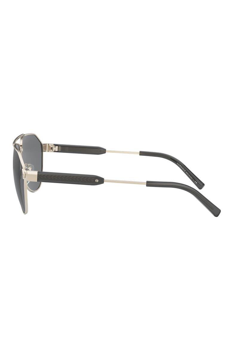 62mm Oversize Aviator Sunglasses, Alternate, color, GOLD