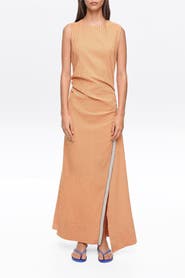 BIMBA Y LOLA Sleeveless Dress With Striped Overlay Strap