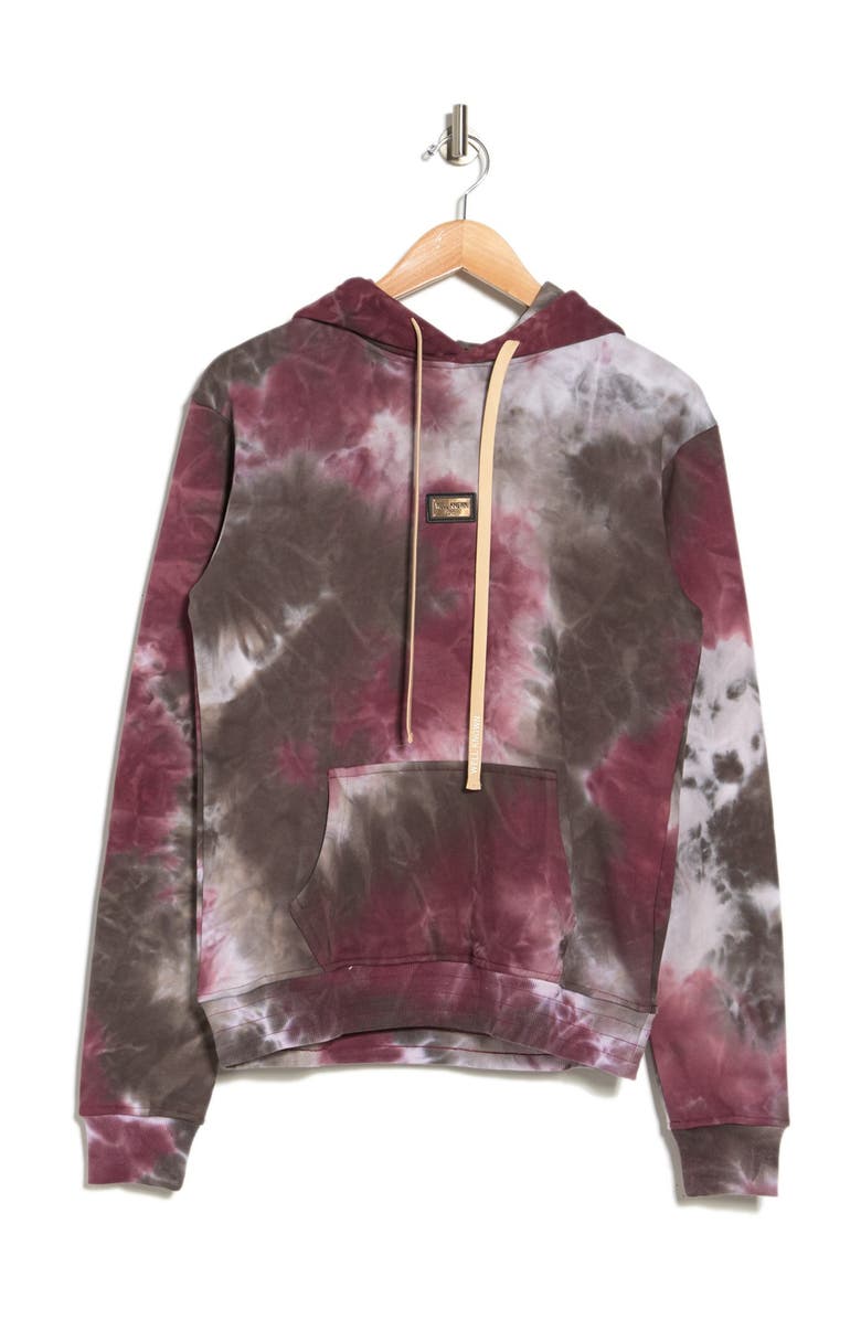 WELL KNOWN Houston Tie Dye Pullover Hoodie, Alternate, color,