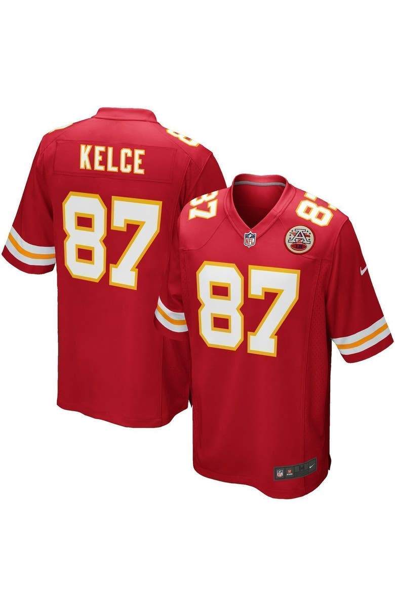 Nike Men's Nike Travis Kelce Red Kansas City Chiefs Team Game Jersey, Main, color,