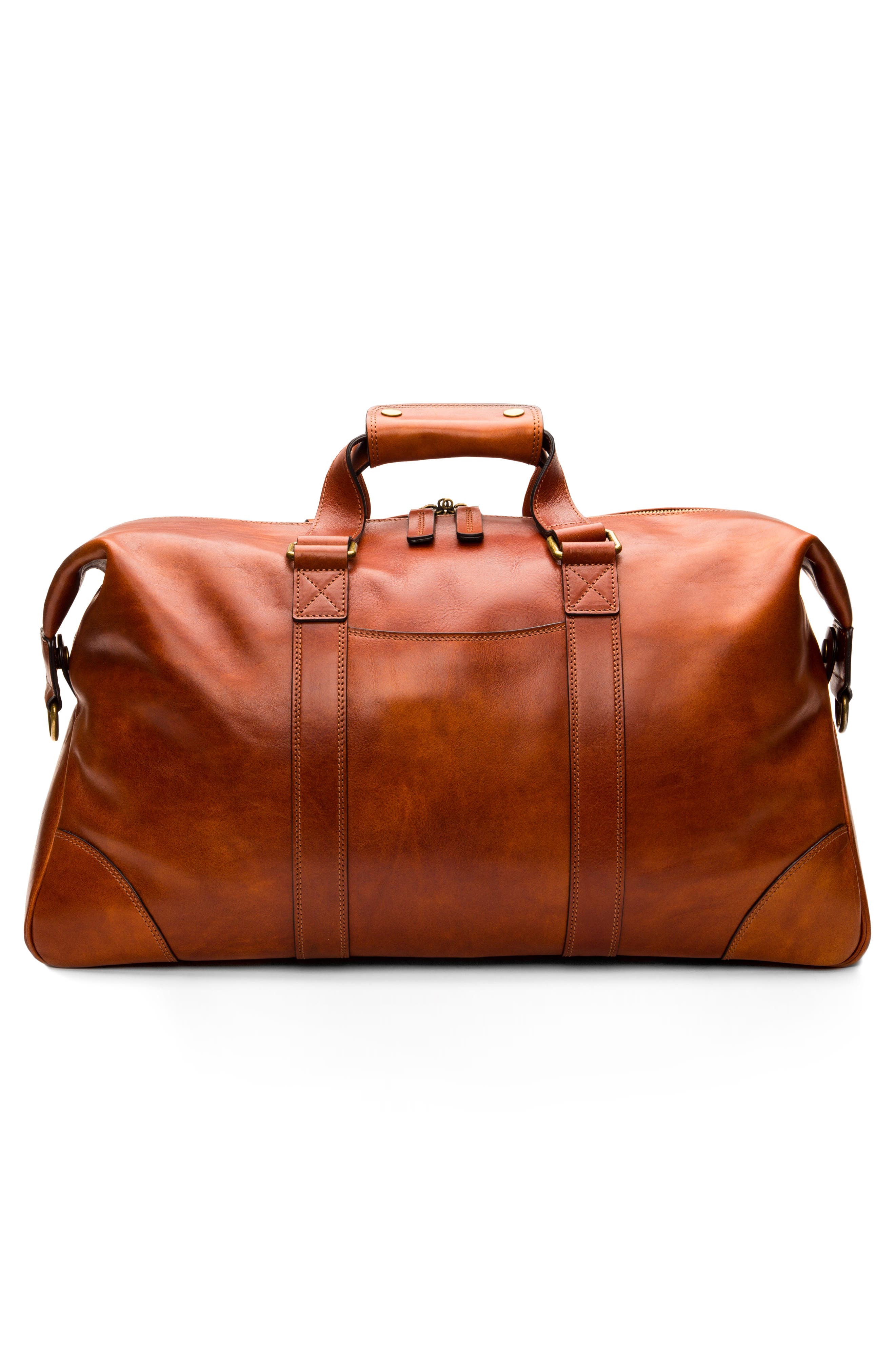 Bosca Leather Duffle Bag, Alternate, color, 