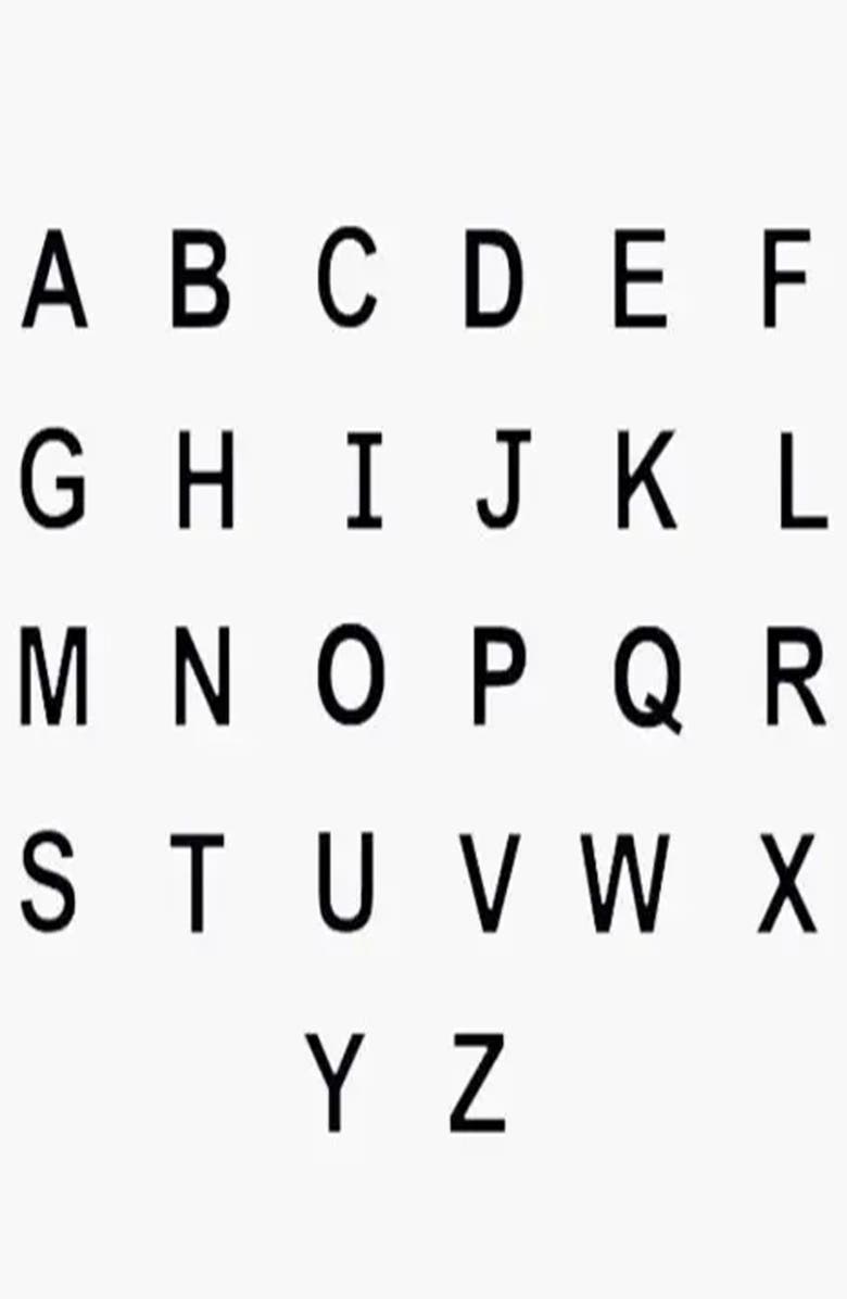 Oak & Luna Inez Initial Necklace -  18K Gold Plated Silver, Alternate, color, Letter E