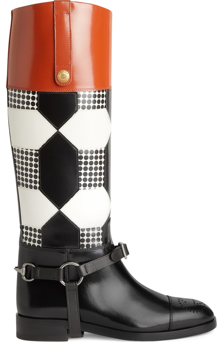 Gucci Zelda Horsebit Harness Boot, Alternate, color,