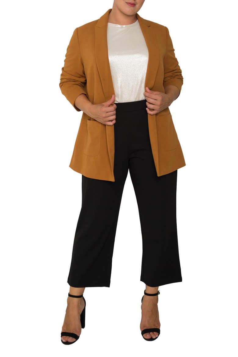 Dorothy Boyfriend Jacket, Alternate, color, DARK MUSTARD