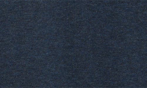 Vince Heathered Double Face Long Sleeve Polo In Blue