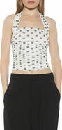 Alexia Admor Luca Halter Square Neck Top