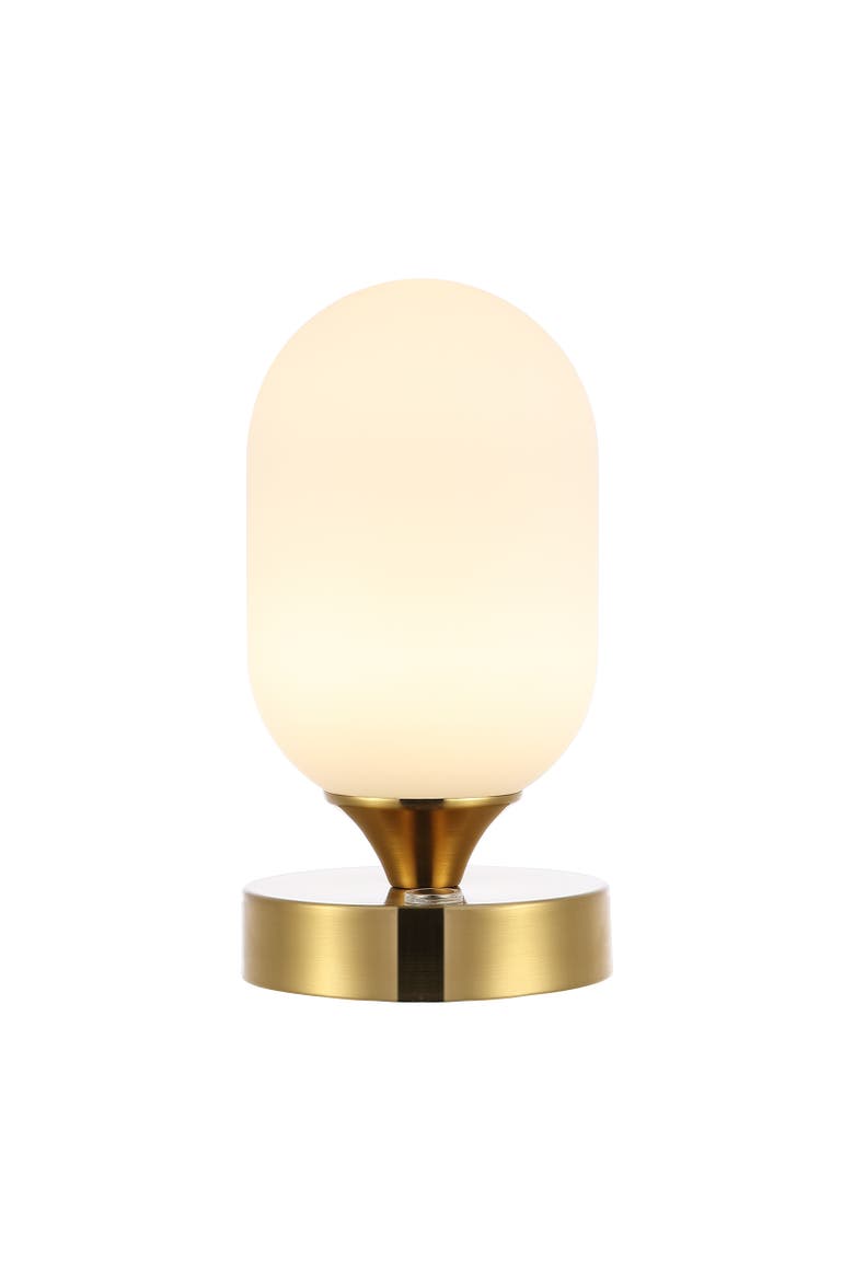 Eli Modern Minimalist Iron Rechargeable Integrated Portable LED Table Lamp, Main, color, Brass Gold