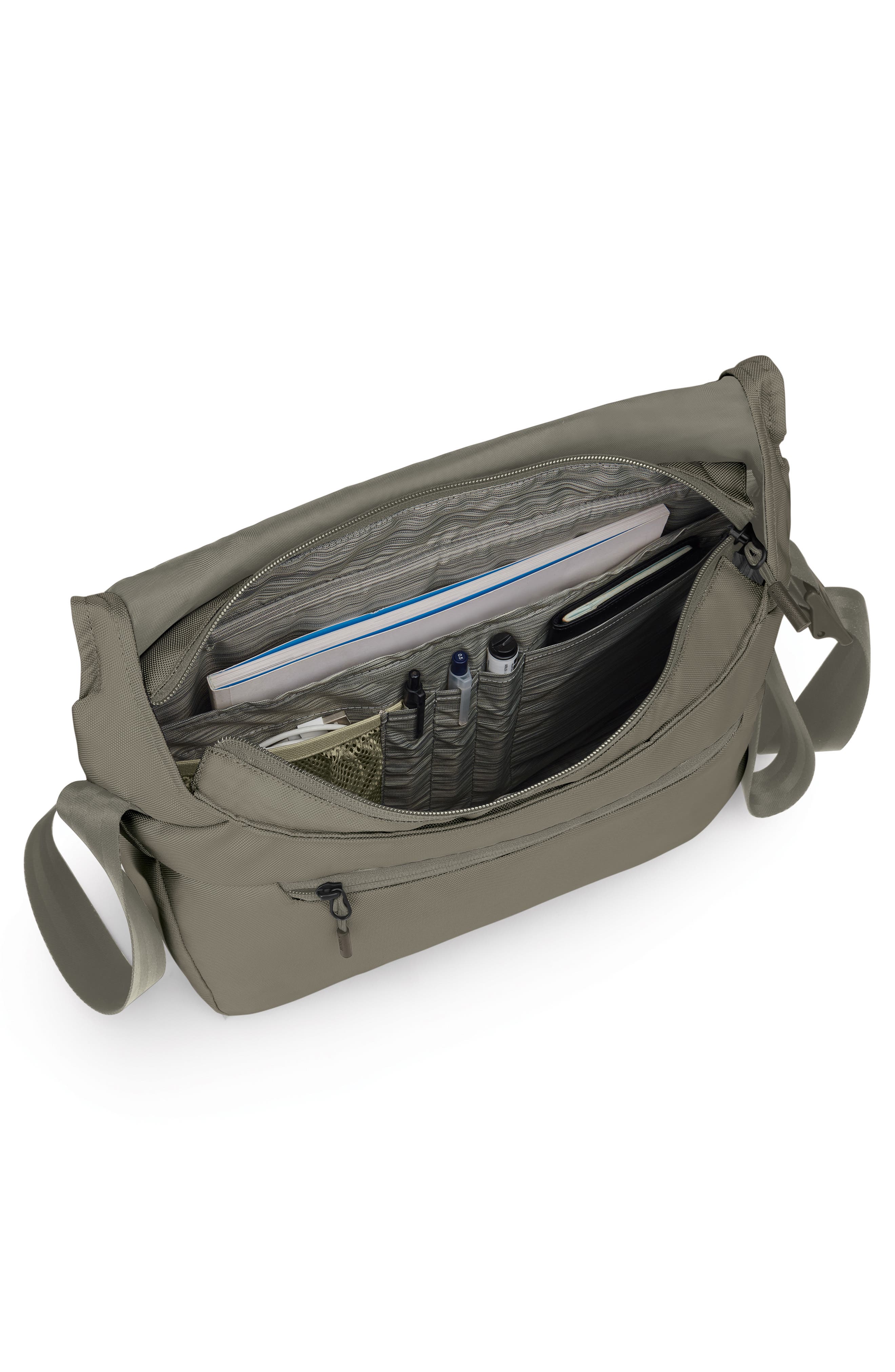 Osprey Aoede Messenger Bag, Alternate, color, Tan Concrete