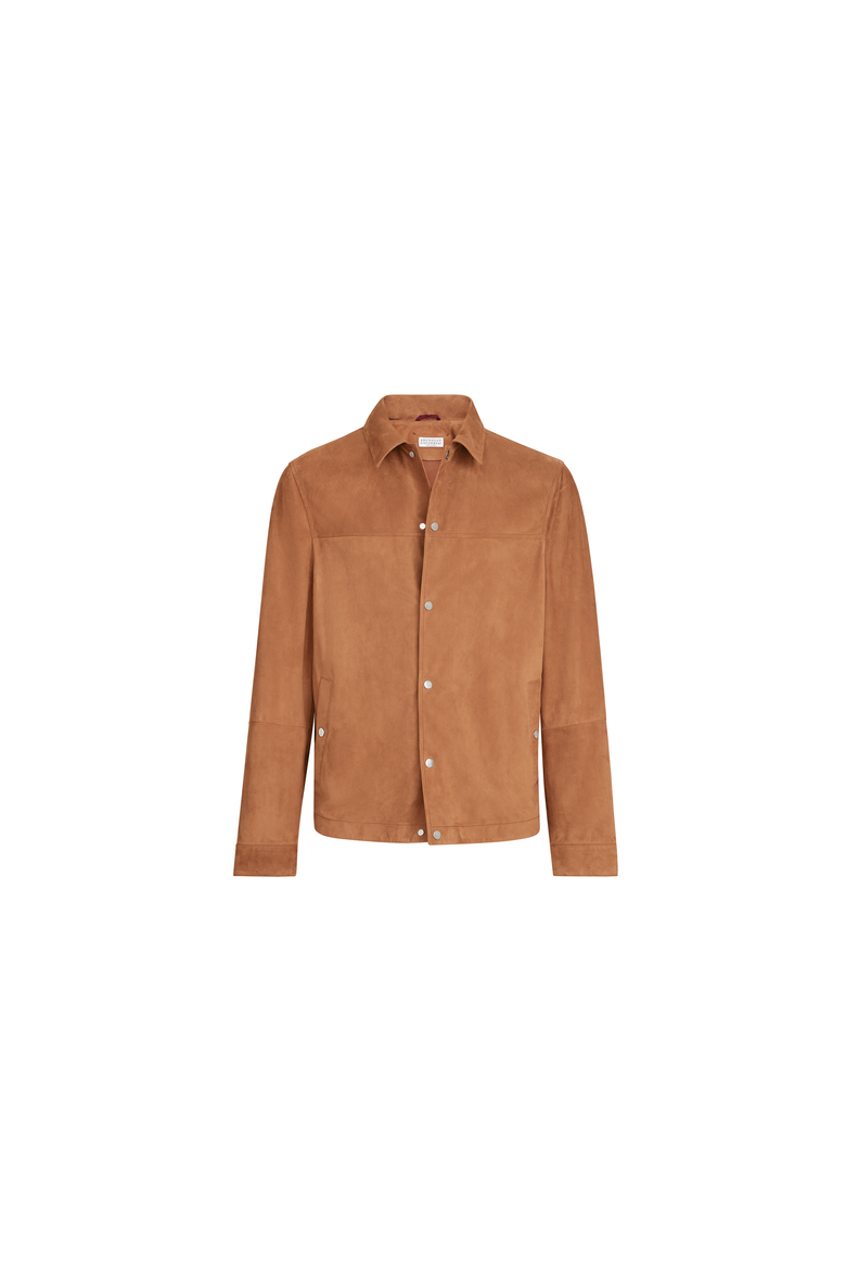Suede outerwear jacket, Alternate, color, Cognac