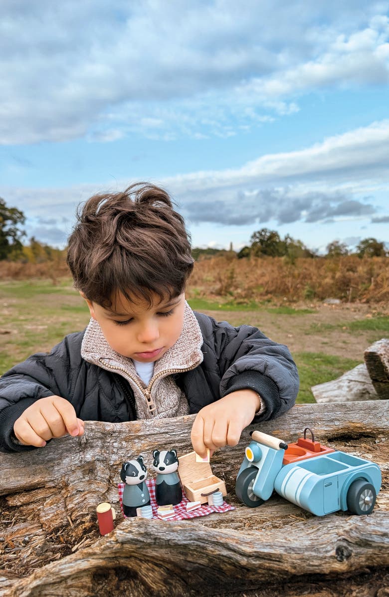Tender Leaf Toys Badger Picnic Motorbike Ride Playset, Alternate, color, 