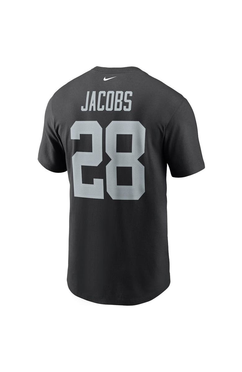 Nike Men's Nike Josh Jacobs Black Las Vegas Raiders Name & Number T-Shirt, Alternate, color, 