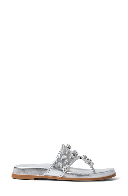 Jack Rogers Jacks Jewel Sport Flip Flop In Metallic