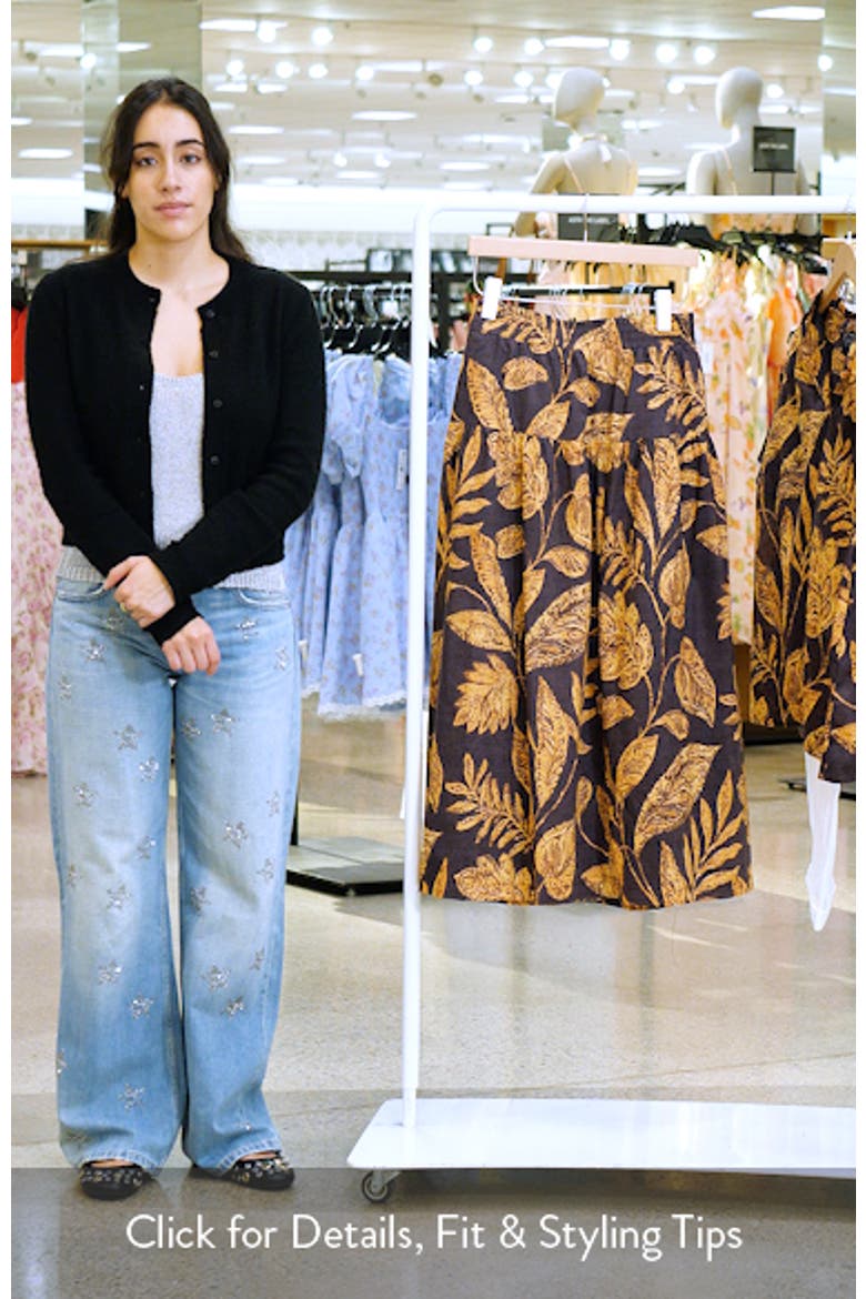 Tiered Floral Cotton Maxi Skirt video