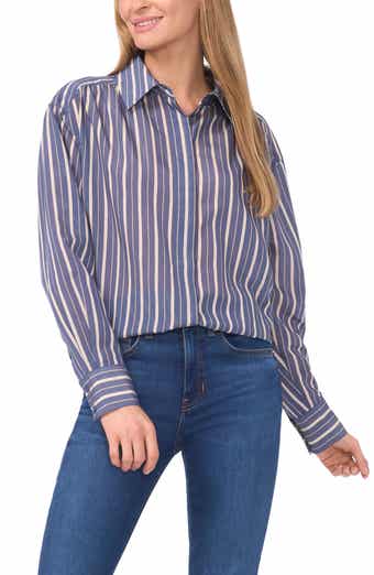 Elise Stripe Button-Up Shirt