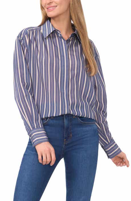 Elise Stripe Button-Up Shirt