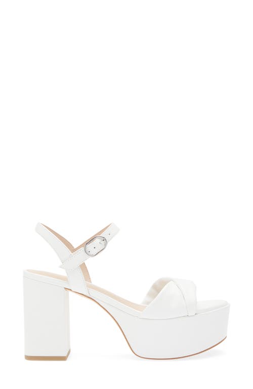 Stuart Weitzman Plateausandalen Aus Leder Mit Twist-detail In Multi