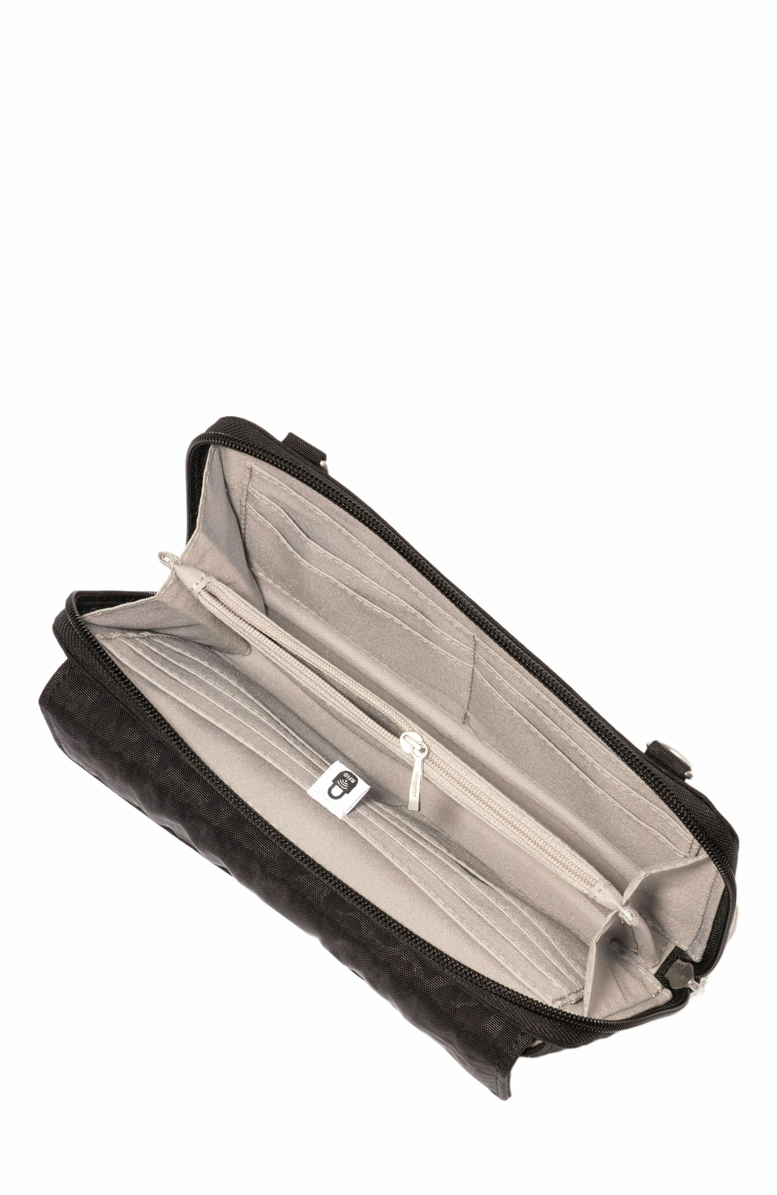 BAGGALLINI RFID Phone Wallet Crossbody Bag, Alternate, color, Black Cheetah Emboss