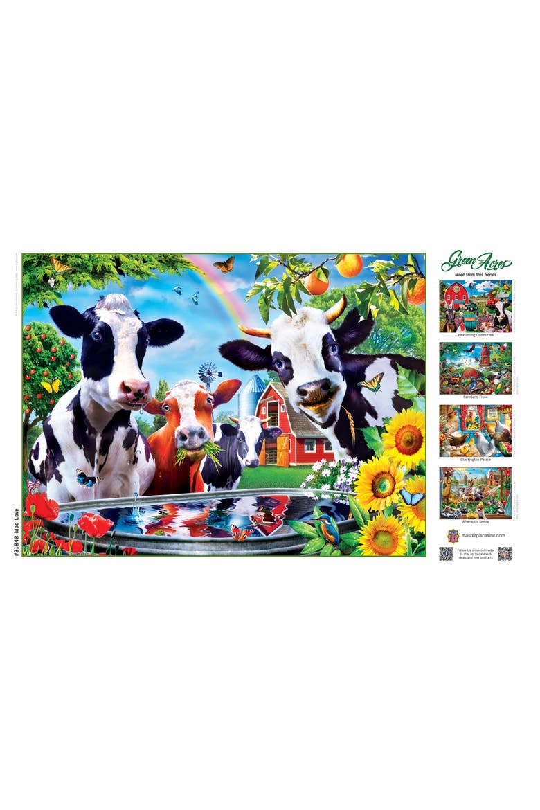 Moo Love 300 Piece Jigsaw Puzzle, Alternate, color, Multicolor
