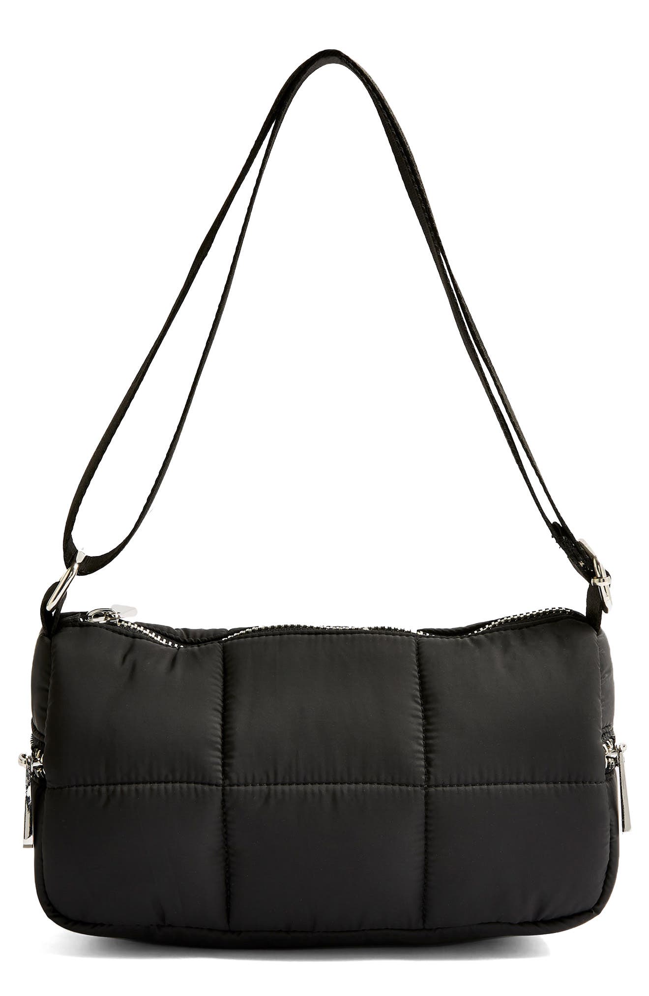Topshop Quilted Shoulder Bag, Main, color, 