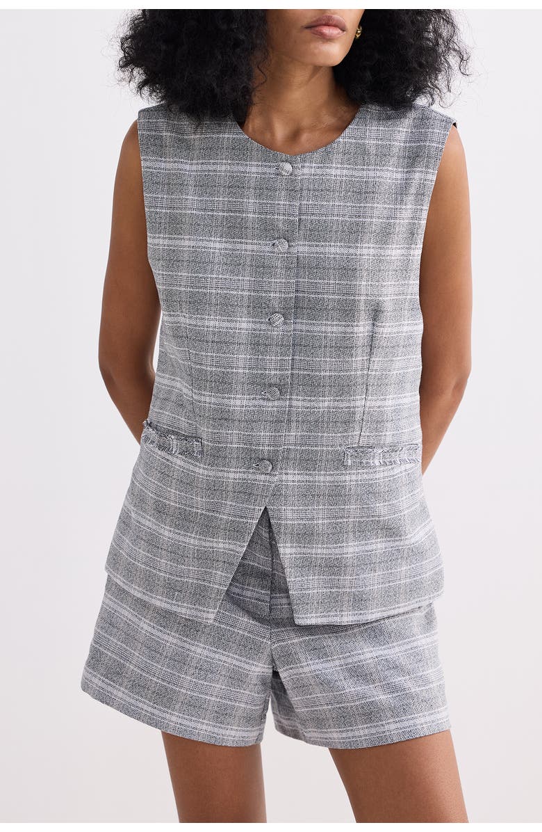 Reistor Cotton Tweed Shorts, Main, color, Steel Breeze