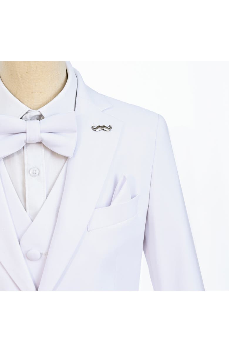 MOUSTACHE Peak Lapel Suit, Alternate, color, White