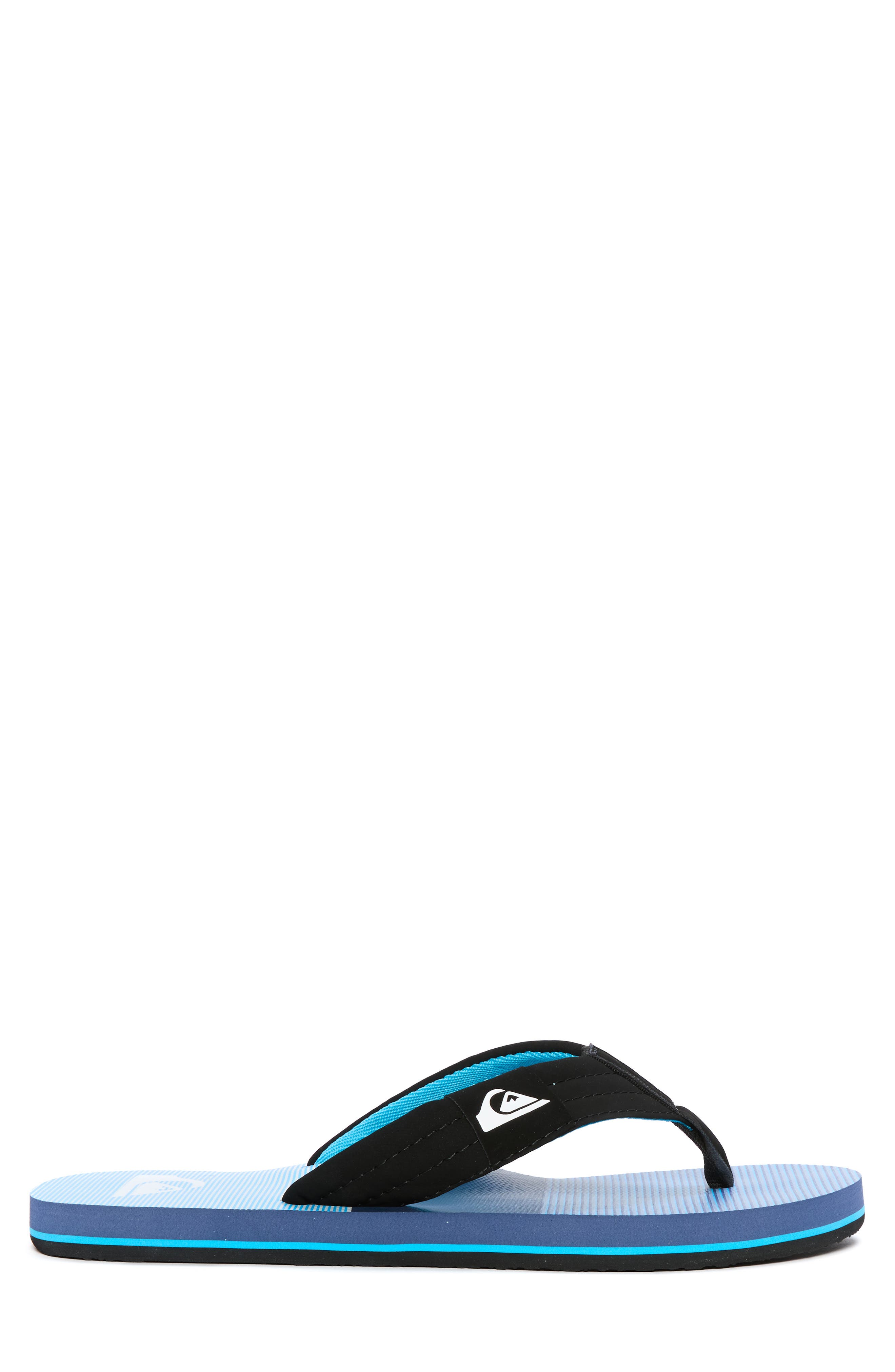 Moncata Layback Flip Flop, Alternate, color, BLACK/ LIGHT BLUE/ LIGHT BLUE