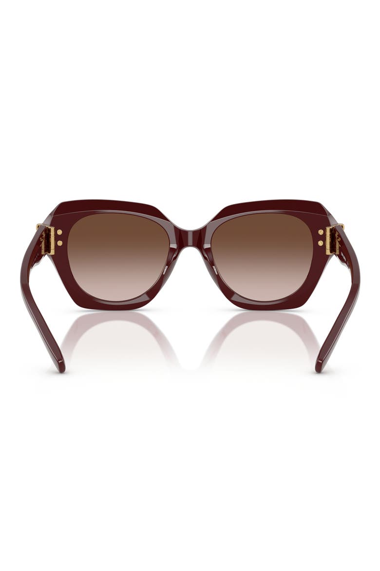 51mm Cat Eye Sunglasses, Alternate, color, BROWN GRAD