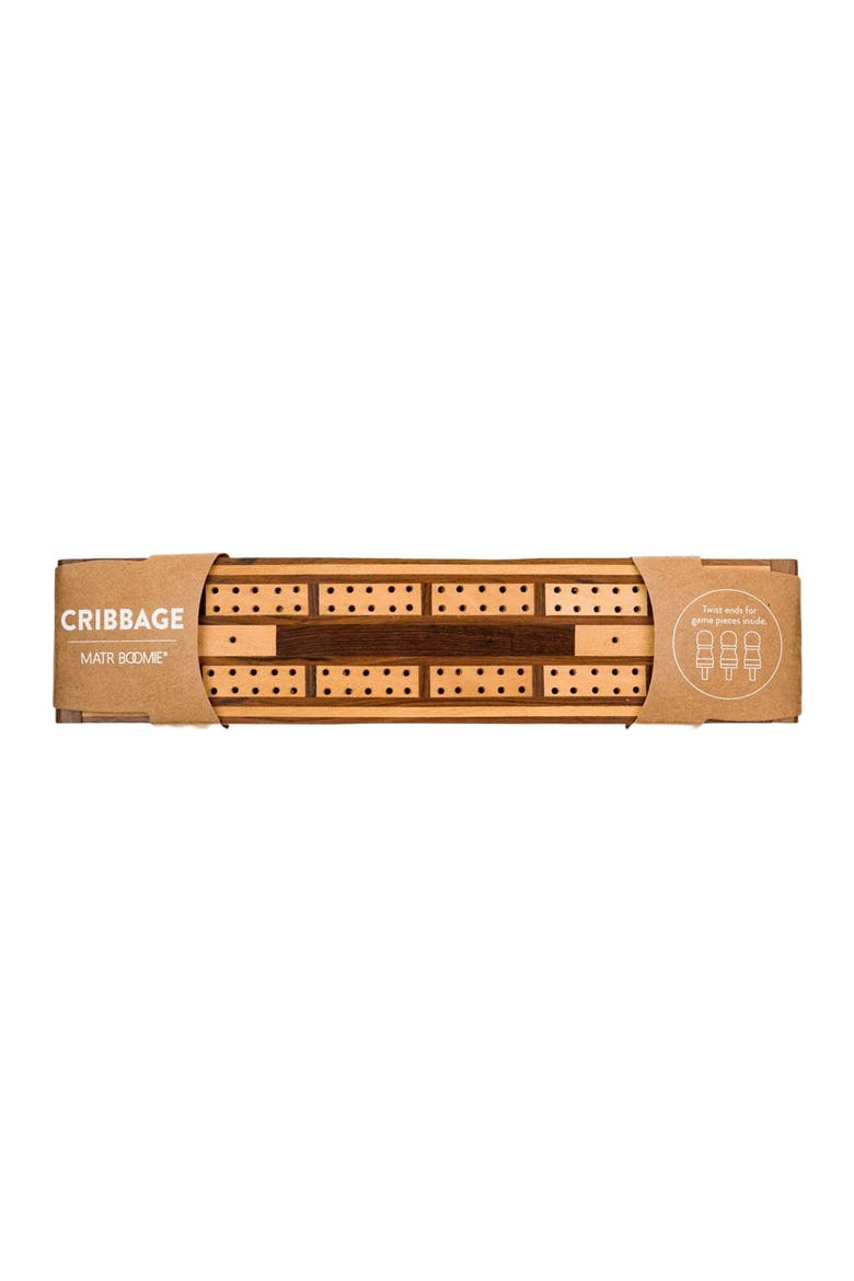 Wood Cribbage Game - Handmade, Main, color, Brown