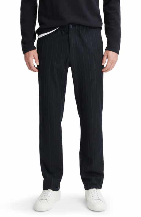 Pinstripe Virgin Wool Blend Pants