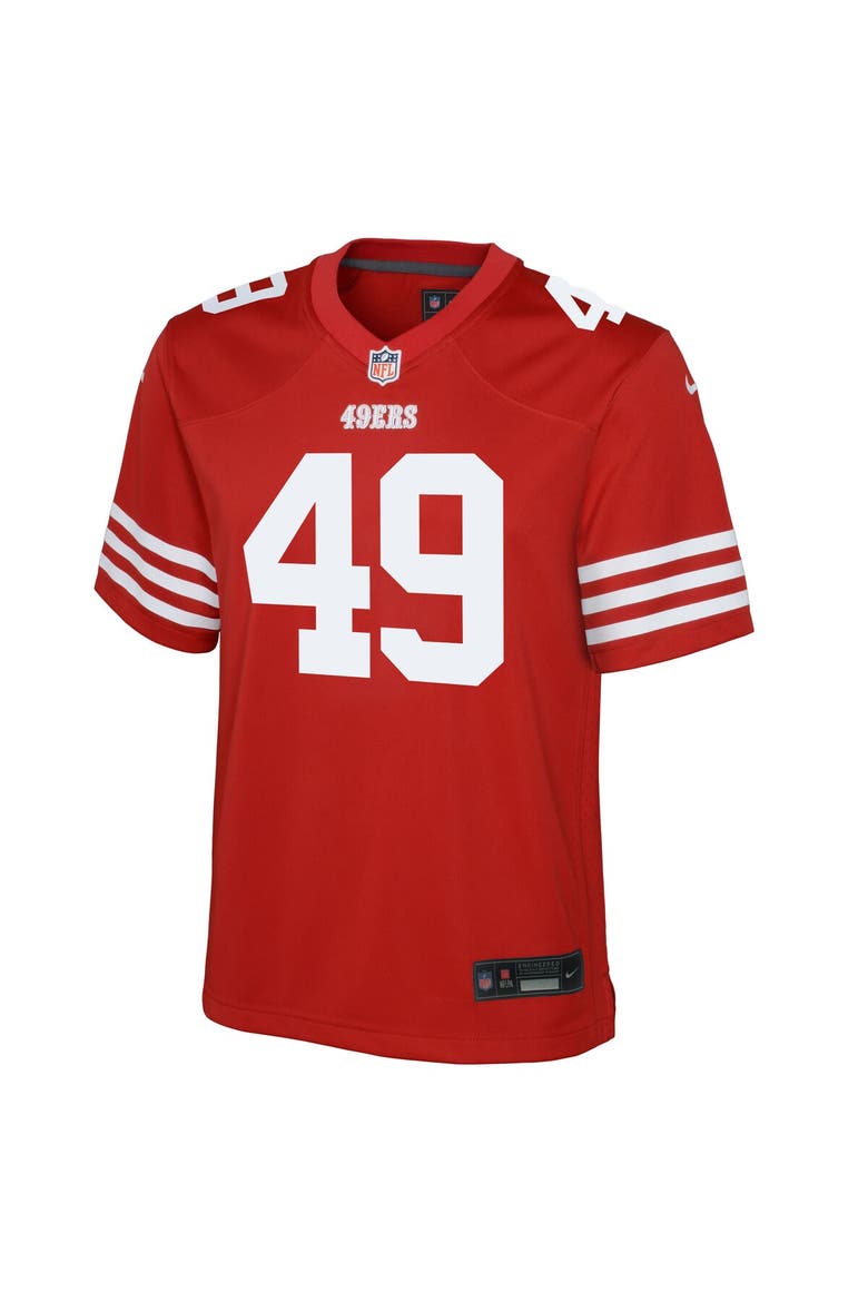 Youth Nike The Faithful Scarlet San Francisco 49ers Team Game Jersey, Alternate, color, Scarlet